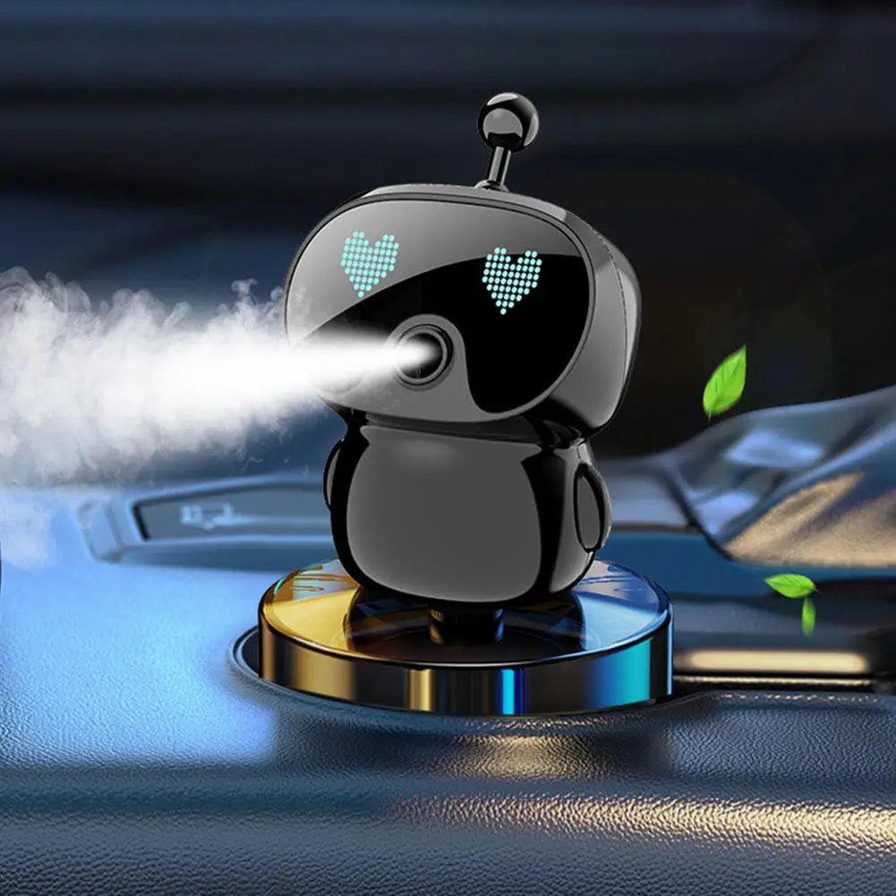 AI Smart Car Air Freshener Rechargeable Adjustable Cute Robot Smart Aromatherapy Diffuser Gift Car Accessories Interior