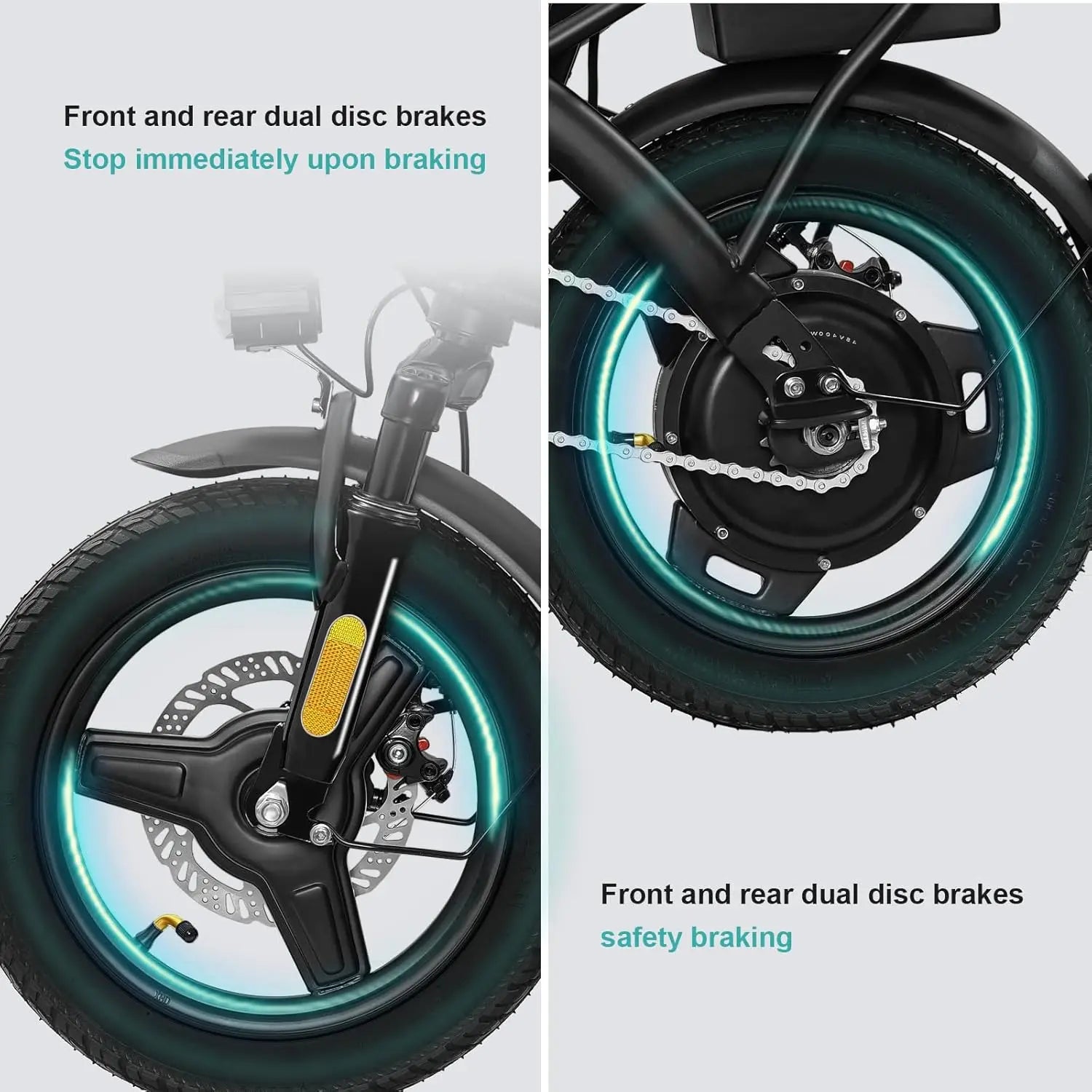 Electric Foldable Bike 520W Motor 24MPH 32Mi 48V 10Ah 3-Level Pedal Assist 14in UL2849, Custom