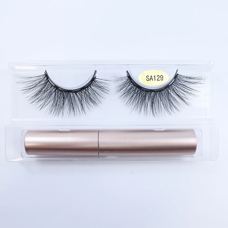 REDSIREN Natural Magnetic Lashes Makeup 1/5Pairs Reusable Magnetic  Eyelashes and Eyeliner Kit