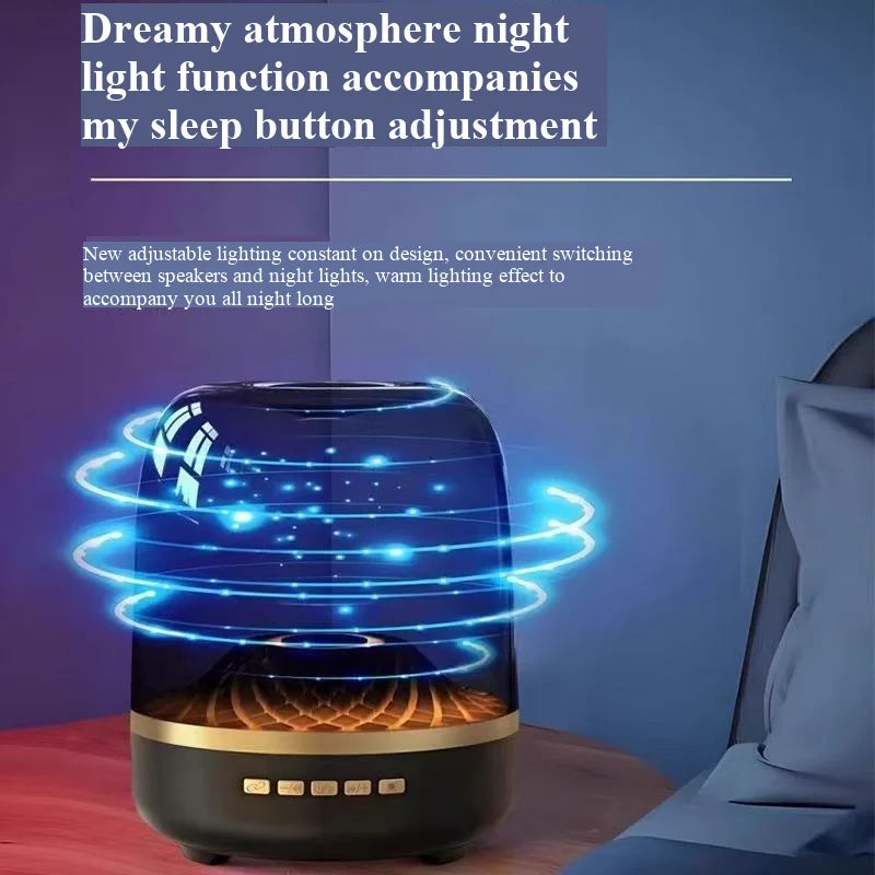 Wireless Bluetooth speaker, household desktop audio, voice control, glass-like smart subwoofer