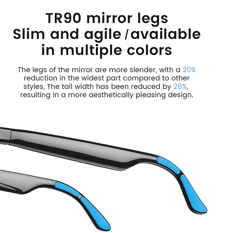 AI Smart Audio Glasses Touch To Color Changing 38g HD Call Sunglasses Noise-reducing Music Play AI Audio Glasses Men Women