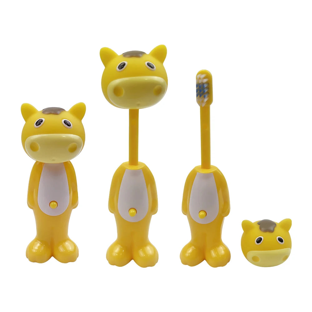 5pcs Cute Cartoon Soft Hair Toothbrush Soft Bristle Teeth Cleaning Brushing Bursh Tooth Brush Kids Training Oral Care