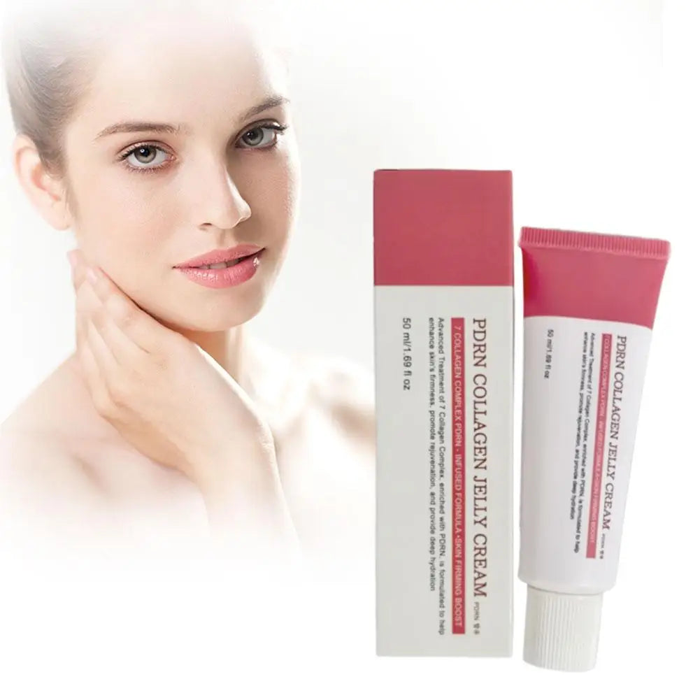 Korean PDRN 7 Collagen Complex Jelly Cream - Anti-wrinkle Firming Plumping Moisturizing Repair Regeneration Facial Skin Care