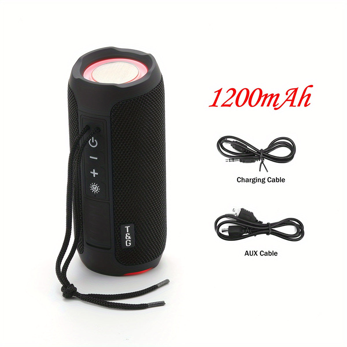 T&G227 Wireless Bluetooth Speakers Portable BT Speaker With Stereo Sound & IPX6 Waterproof Showerproof For Party Beach Camping