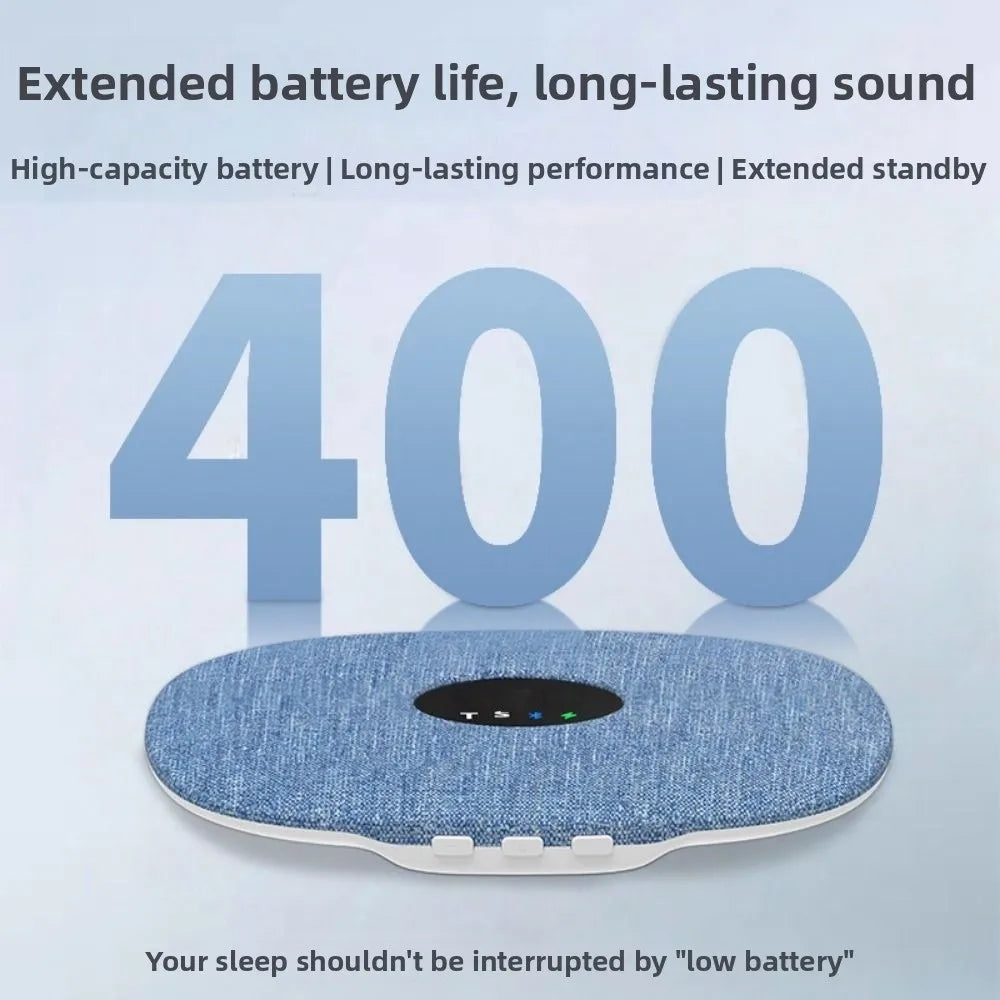 Bluetooth 5.4 Under Pillow Bluetooth Speaker Bone Conduction Sleep Aid Sound Machine LED Display Mini Bedroom Pillow Speaker