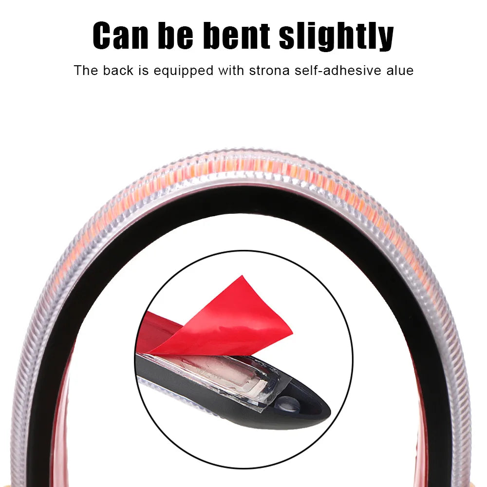 Car DRL Daytime Running Light Car Streamer Flow Day Light Auto Headlight Sequential Strip 2 Pcs/set