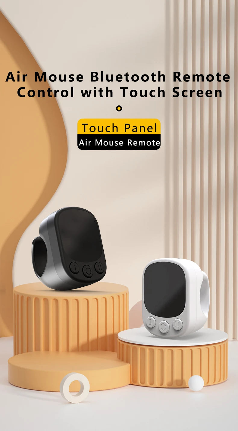 Tiktok Scrolling Ring Remote Control Touchpad Camera Shutter Mouse Ring for Short Video Control Compatible with iPhone iPad