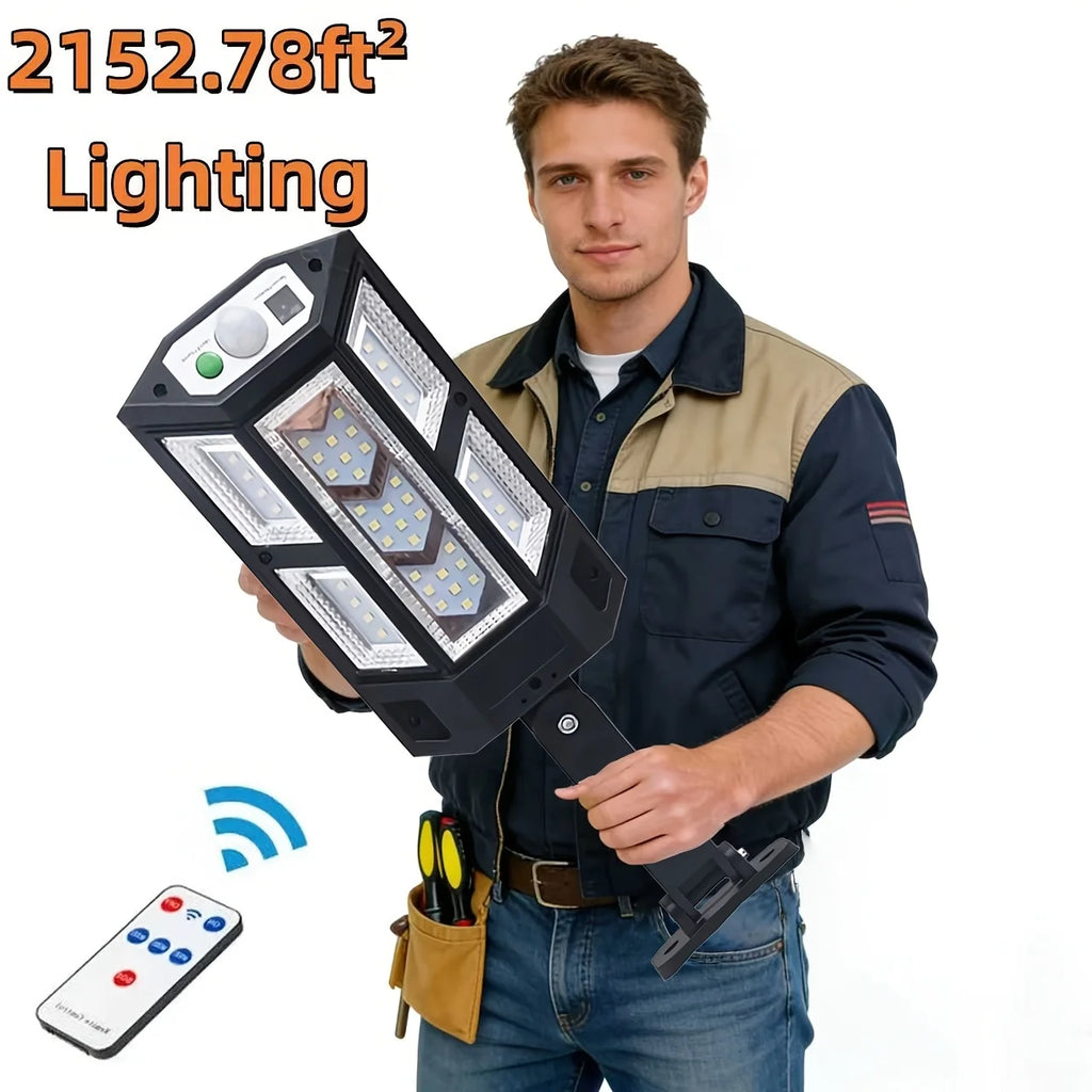 Solar Powered Wall Lights, Household Outdoor Waterproof LED Road Lights, Street Lamps, Human Body Sensing Lighting, Courtyard Li