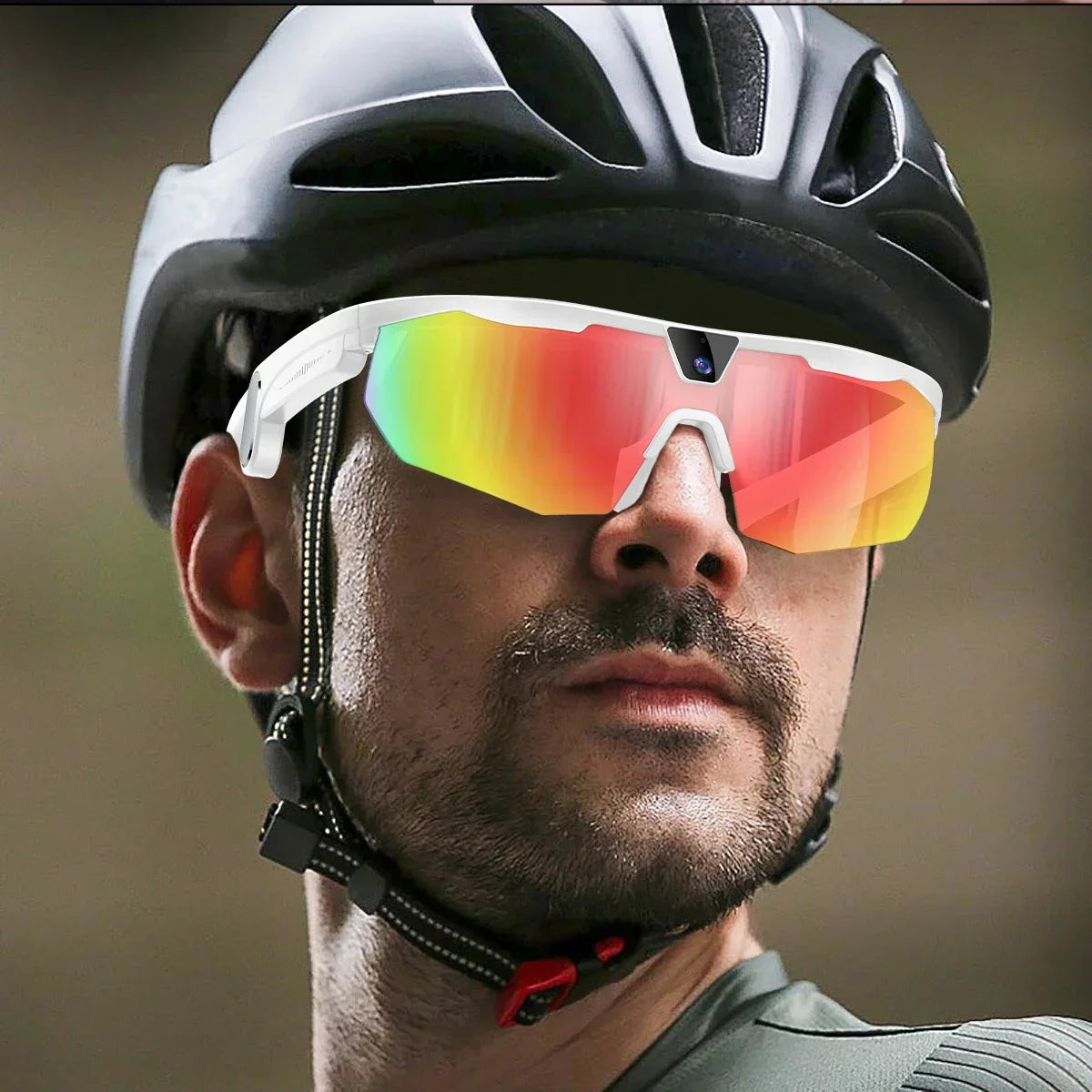 2026New AI Smart Glasses 1200P Camera 4K Anti-Shake Cycling Waterproof Goggles AI Voice Translator Call Open Ear Smart Sunglasse