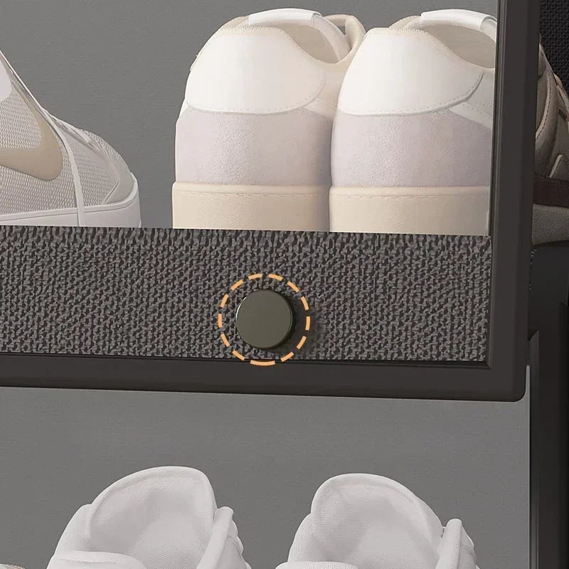 Transparent Multilayer Dustproof Shoe Cabinet Small Space Storage Rack Spacious Organizer Shelf Home Shoe Tidy Storage Solution