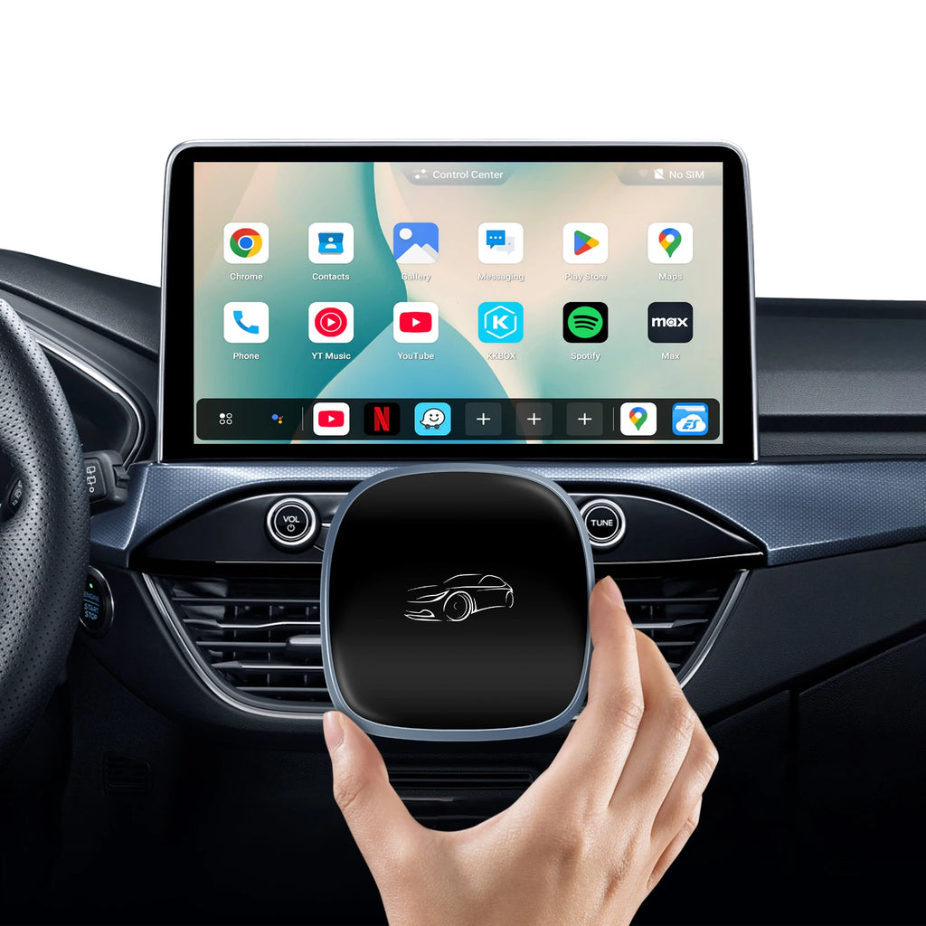 3-in-1 System Android 13 Car Video Ai Box for Wireless CarPlay Adapter/Android Auto, Ai Box Carplay with GPS, Bluetooth, Wifi