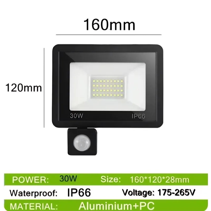 Solar Flood Lights 50-500W Solar Powered Spotlight Outdoor Waterproof IP67 Villa Street Lighting Adjustable Angle Remote Control