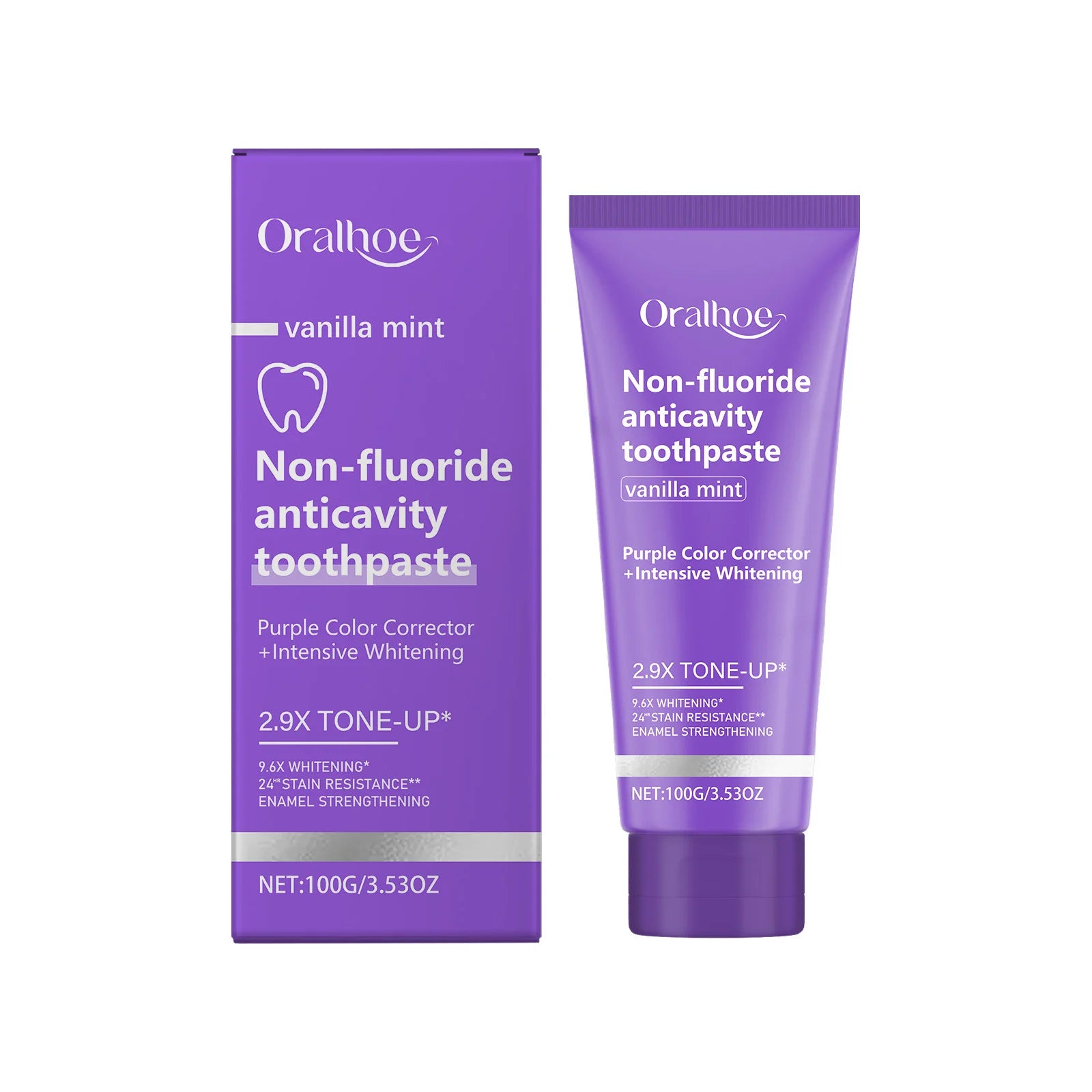 Whitening Purple Toothpaste Dental Color Corrector