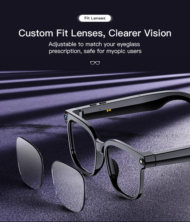 2026 AI Smart Glasses AI Translation 800W HD Camera 4K Shooting Image Bluetooth Call Recording Music Smart Sunglasses 2026 New