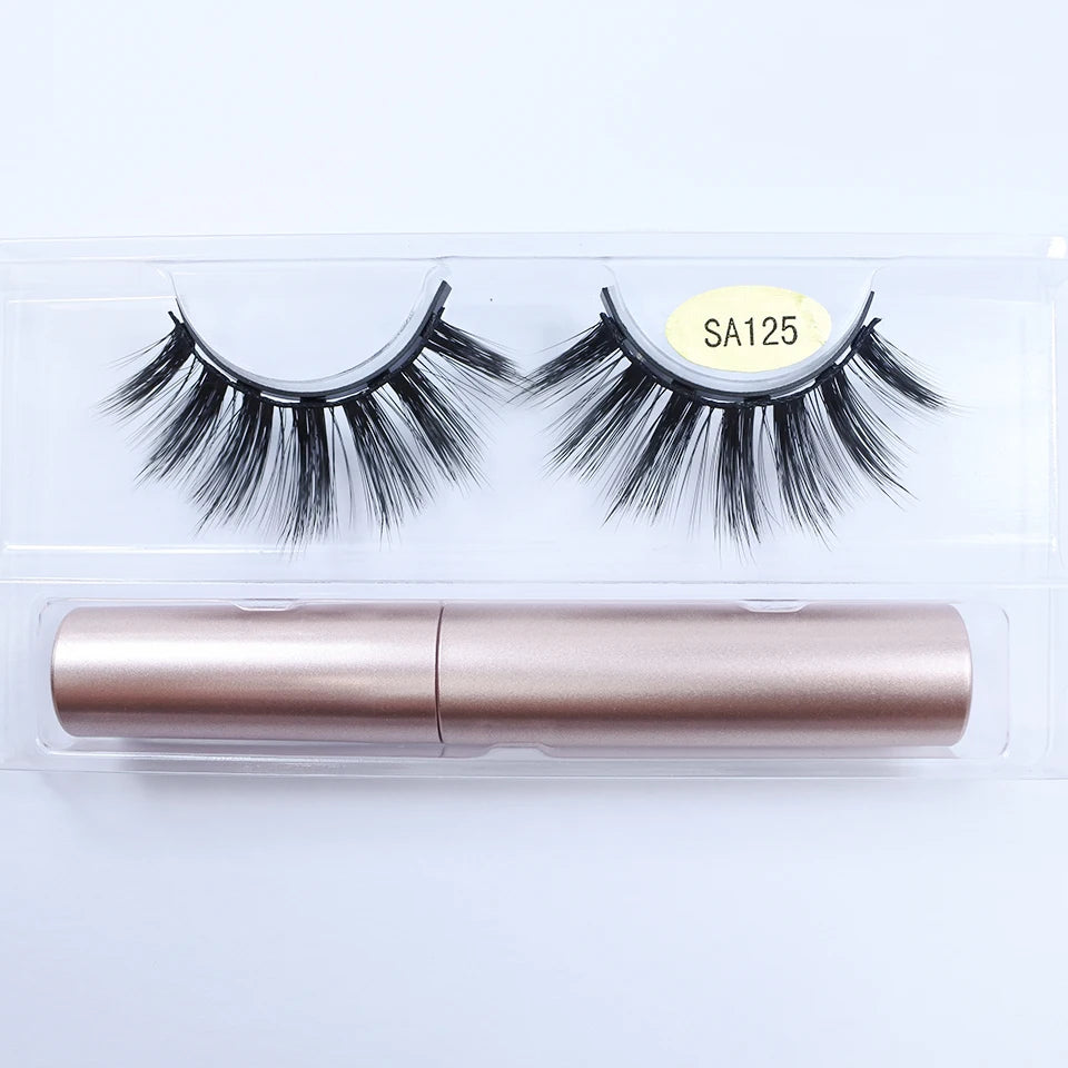 REDSIREN Natural Magnetic Lashes Makeup 1/5Pairs Reusable Magnetic  Eyelashes and Eyeliner Kit
