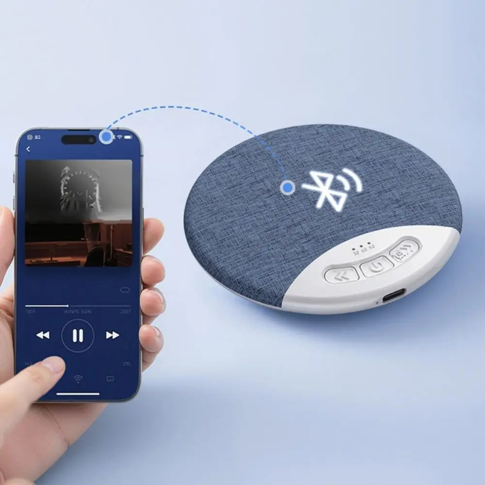 Bluetooth 5.3 Under Pillow Bluetooth Speaker HiFi Stereo Sound 3-Level Timer Wireless Sleeping Speaker Ultra-Thin