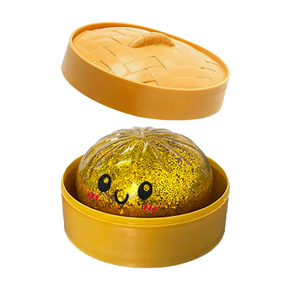 Glitter Dumpling🔥🔥🔥 Squishy Squeeze Toy With Packaging Box Stress Relief Sensory Decompression Toy
