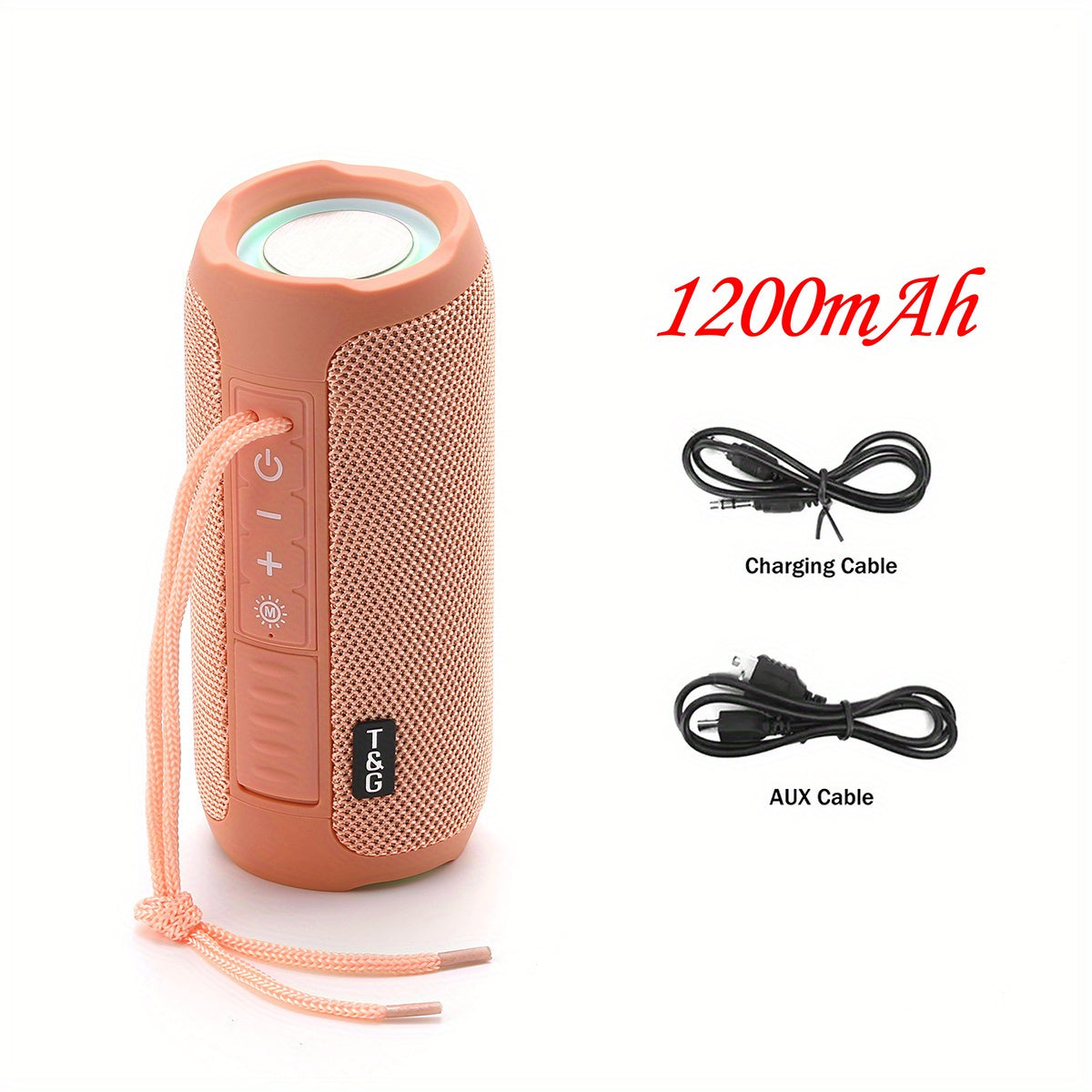 T&G227 Wireless Bluetooth Speakers Portable BT Speaker With Stereo Sound & IPX6 Waterproof Showerproof For Party Beach Camping