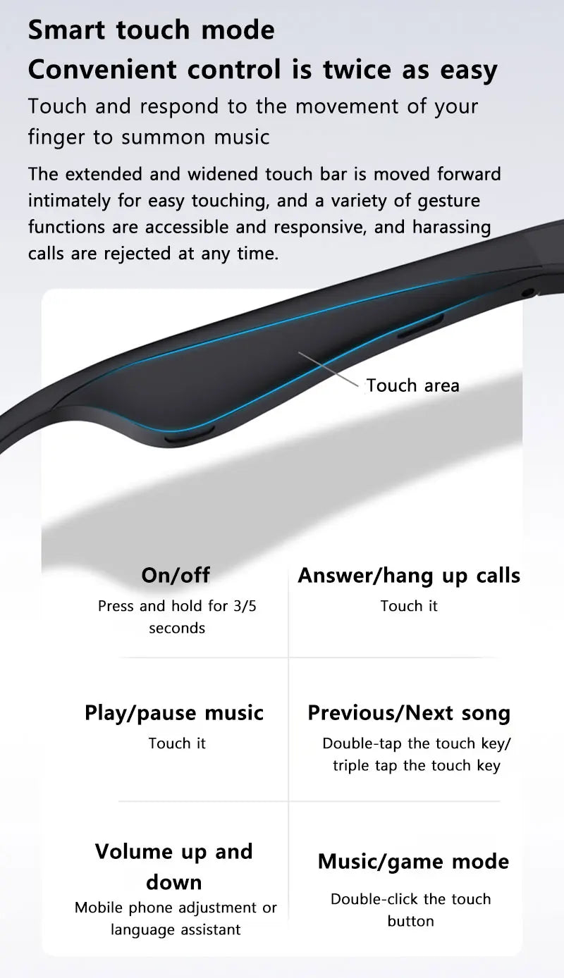 OnePlus AI Smart Glasses AI Translation HD Hands-Free Calling AI Chat Logging Music Playback 8K Smart Sunglasses