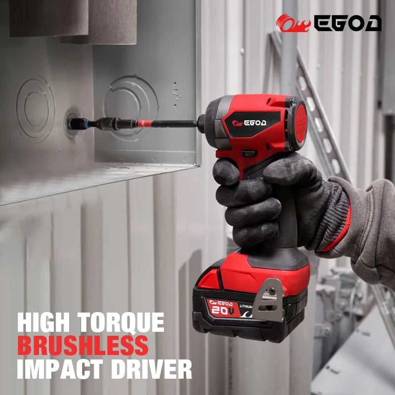 Electric Goddess Impact Driver 160NM Electric Driver For 20V Milwaukee Lithium Battery Brushless screwdrivers Power Tool ﻿