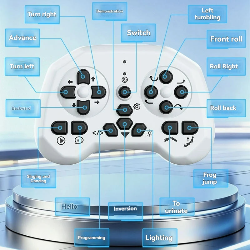 Intelligent AI machine dog dialogue programming remote control bionic dog cool special effects remote control robot toy gift
