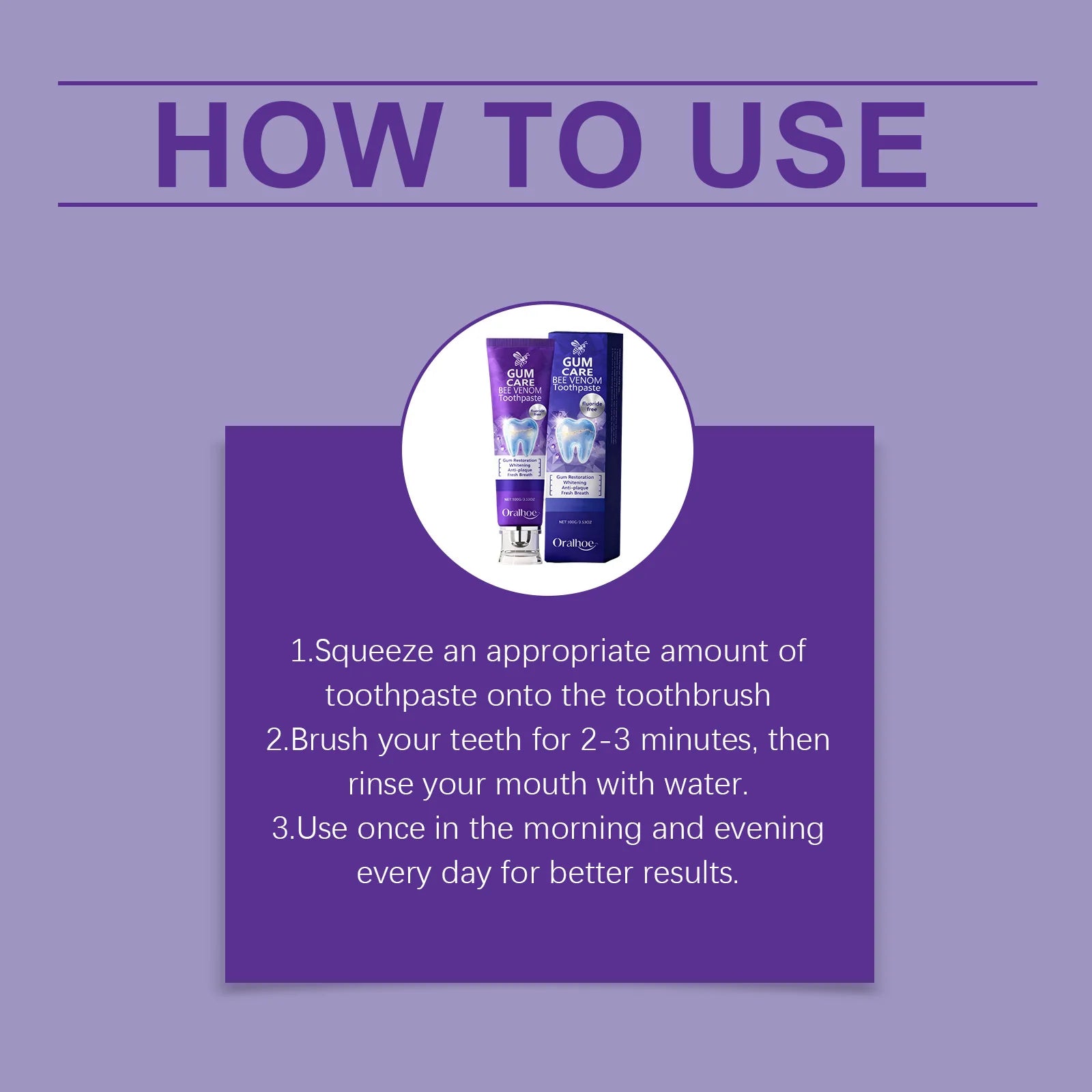 Bee Venom Toothpaste Teeth Brightening Gum Restoration Enamel Protection Sensitive Teeth Improve Plaque Stains Fresh Breath