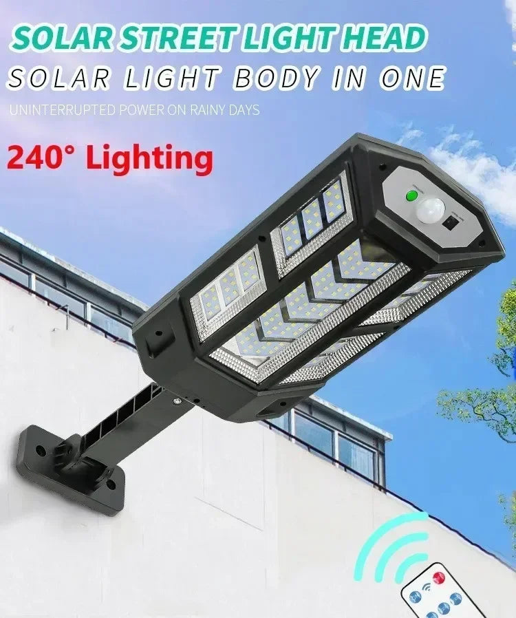 Solar Powered Wall Lights, Household Outdoor Waterproof LED Road Lights, Street Lamps, Human Body Sensing Lighting, Courtyard Li