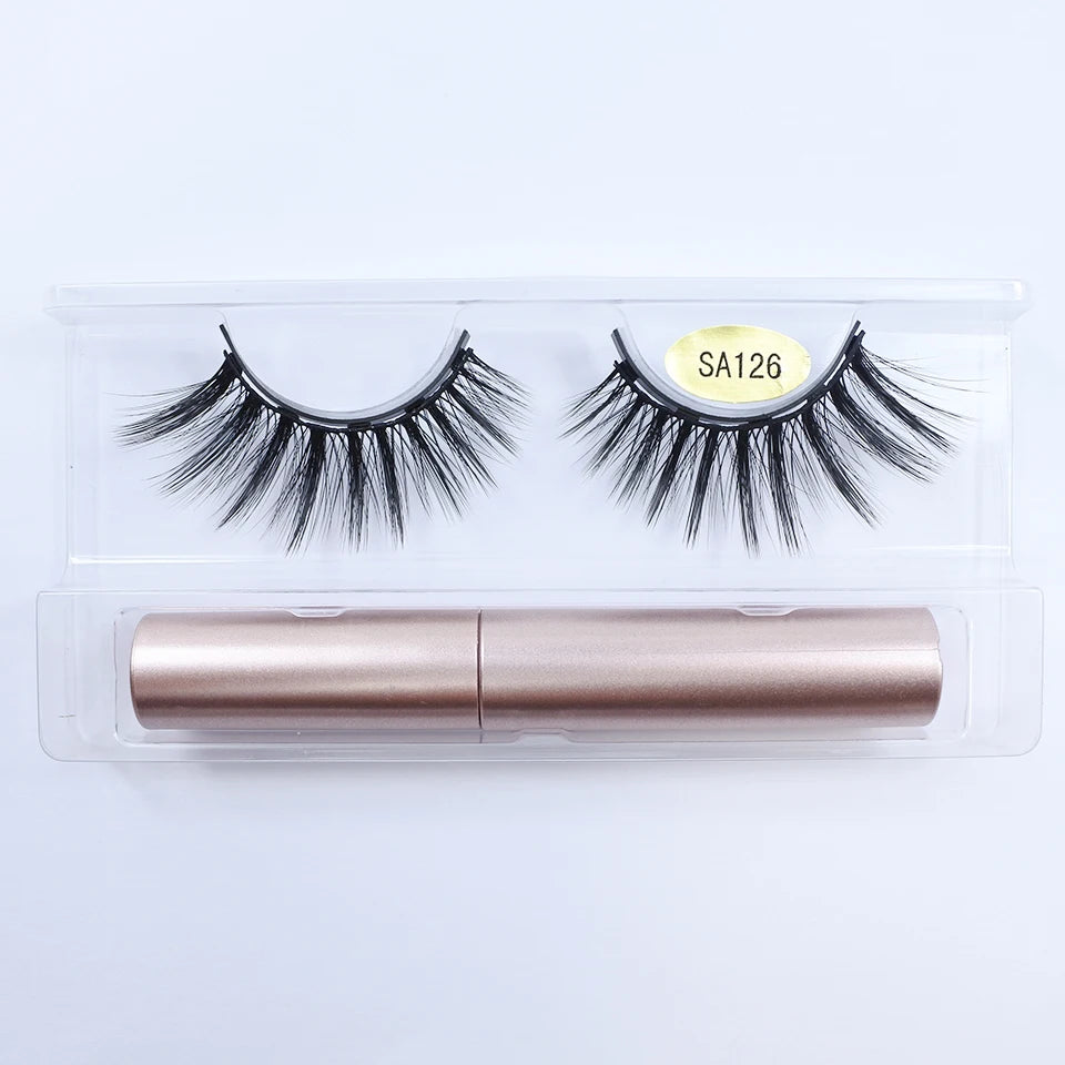 REDSIREN Natural Magnetic Lashes Makeup 1/5Pairs Reusable Magnetic  Eyelashes and Eyeliner Kit