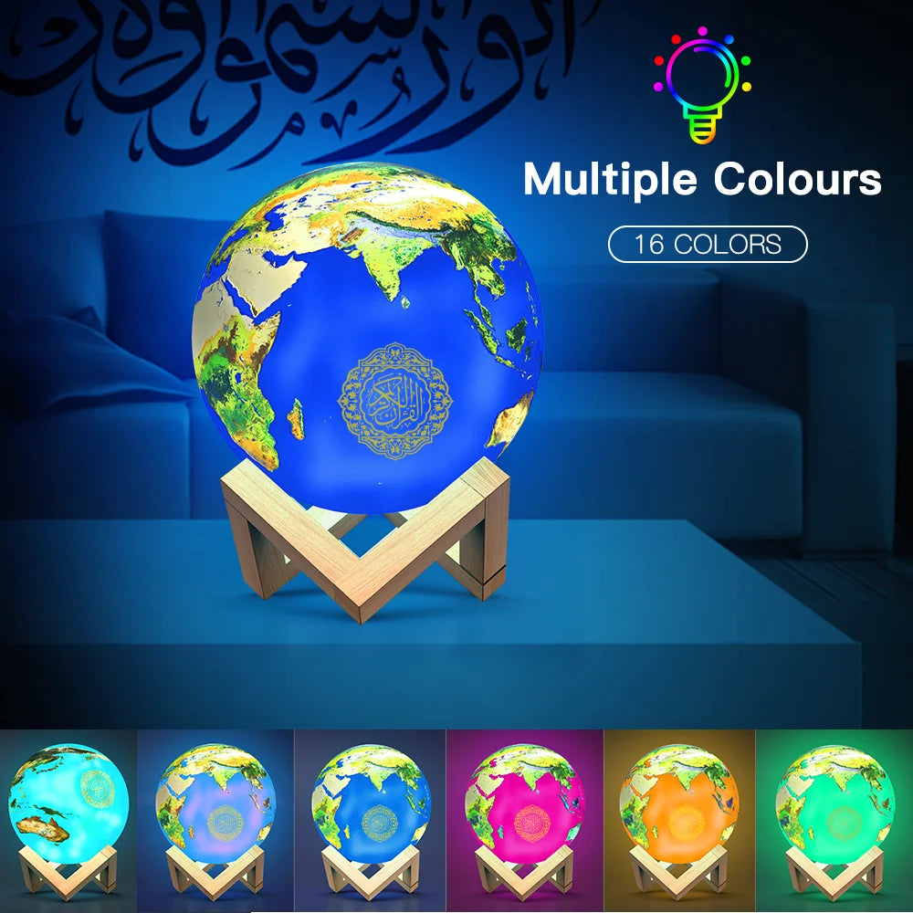 Bluetooth Speakers Wireless  3D Moon With APP Control Touch Lamp