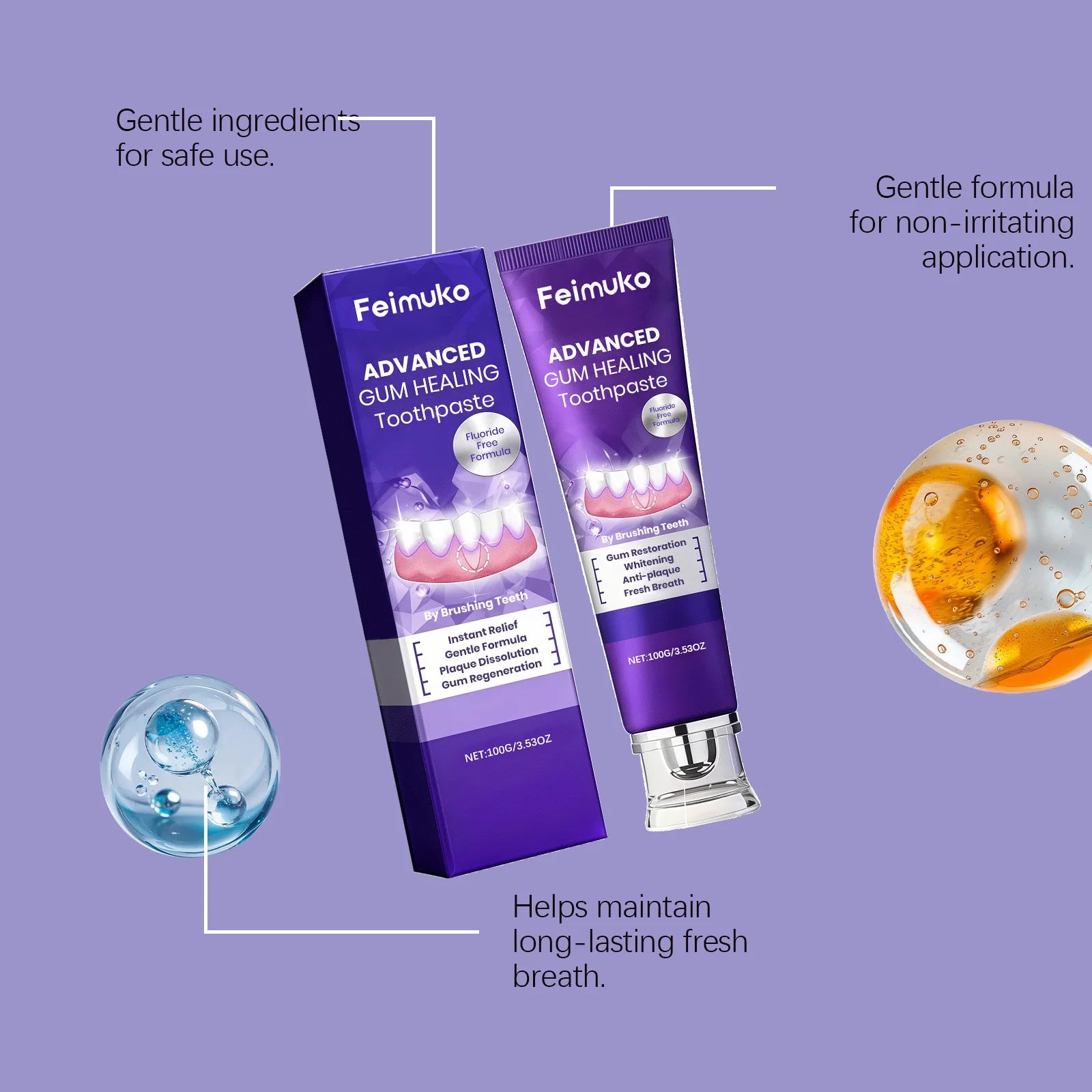 Anti Cavity Toothpaste Enamel Restoration Repair Cavities Remove Plaque Brightening Relives Periodontitis Gum Repair Toothpaste