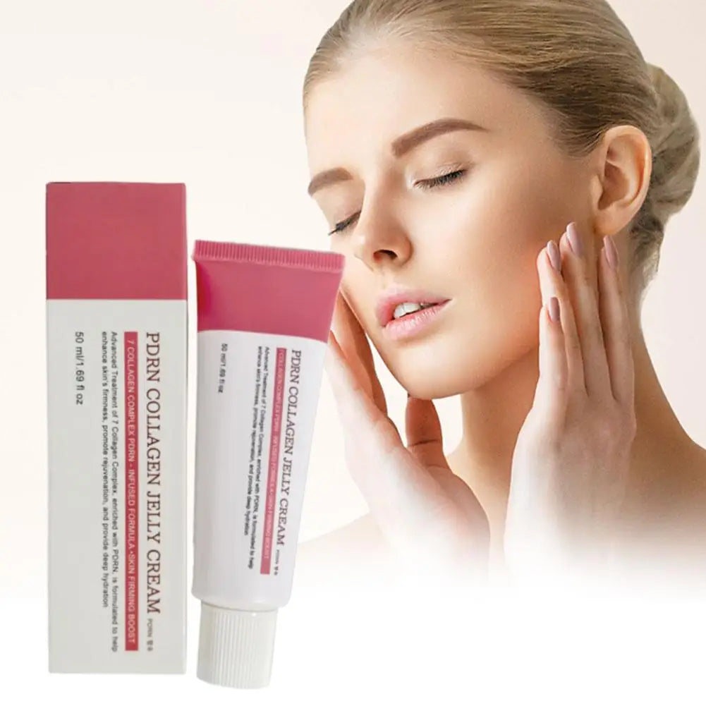 Korean PDRN 7 Collagen Complex Jelly Cream - Anti-wrinkle Firming Plumping Moisturizing Repair Regeneration Facial Skin Care