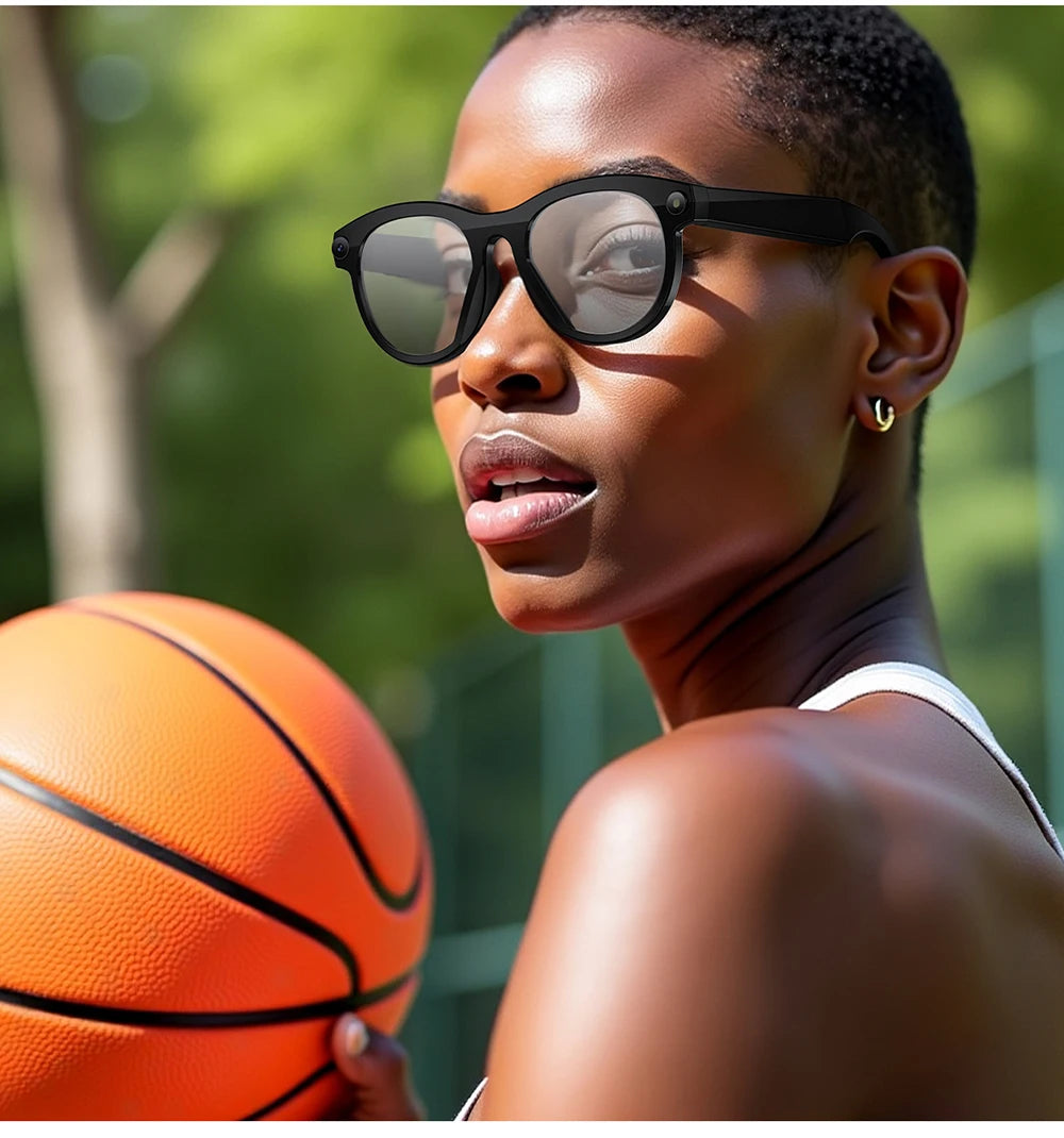 2026 New AI Smart Glasses for Men Women HD Camera 1080P Video AI Voice Assistant Translation Music Playback Bluetooth Calling