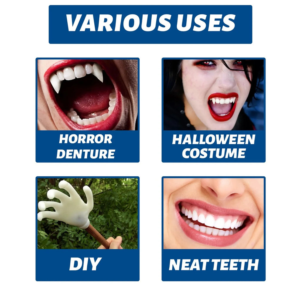 Tooth Repair Glue Shapeable Teeth Gaps Filling Solid Glue Temporary Teeth Repair Falseteeth Glue Safety Dental Supplies
