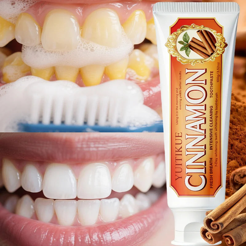 Cinnamon Toothpaste - Gentle Cleansing, Gum Protection & Fresh Breath for Healthy Teeth
