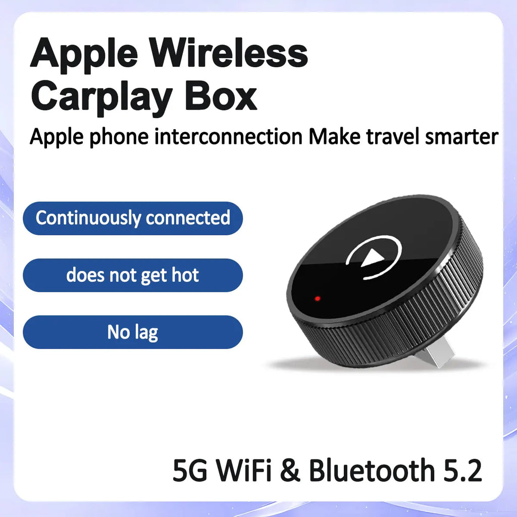 Smart 2in1 AI Box For Car With Wired CarPlay Car Intelligent Systems Wireless CarPlay Dongle Wireless Android Auto Adapter