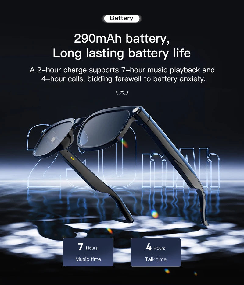 2026 AI Smart Glasses AI Translation 800W HD Camera 4K Shooting Image Bluetooth Call Recording Music Smart Sunglasses 2026 New