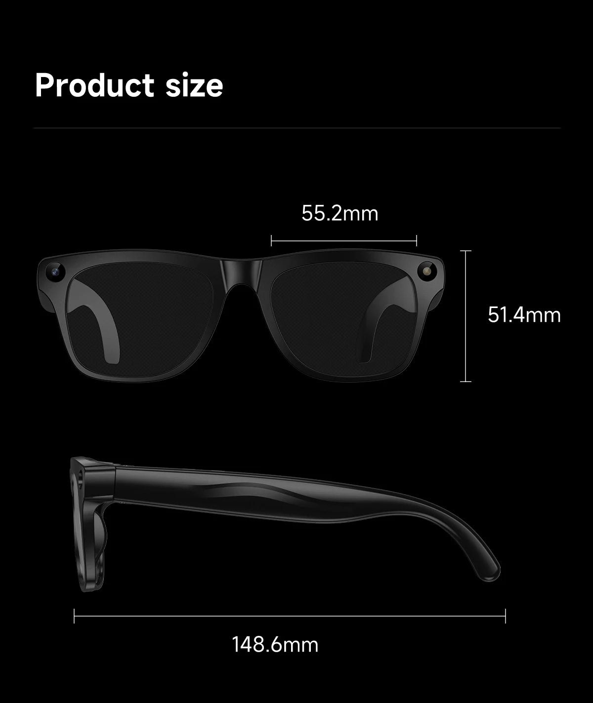 AI Smart Glasses Camera AI Photo Recognition Recording Bluetooth Call Smart Translation Voice Assistan Sunglasses For Men Women