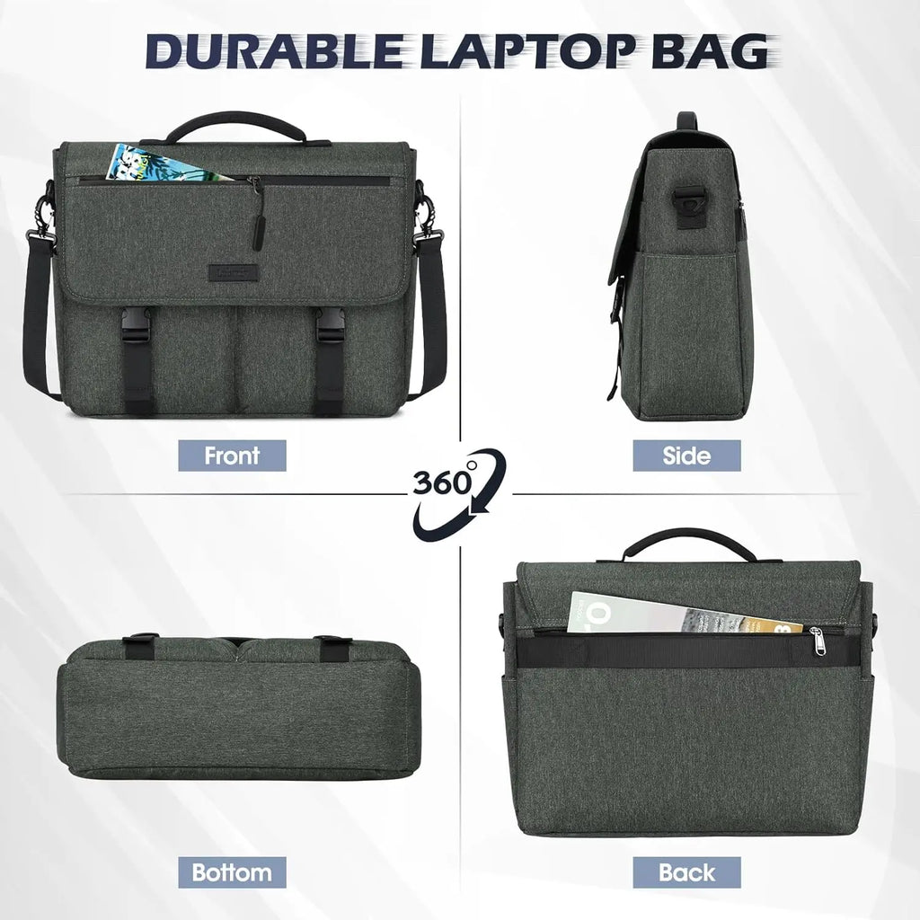 Laptop Briefcases for Men 15.6 Inch Laptop Bag Water resistant Computer Bag Lightweight Shoulder Satchel Bags