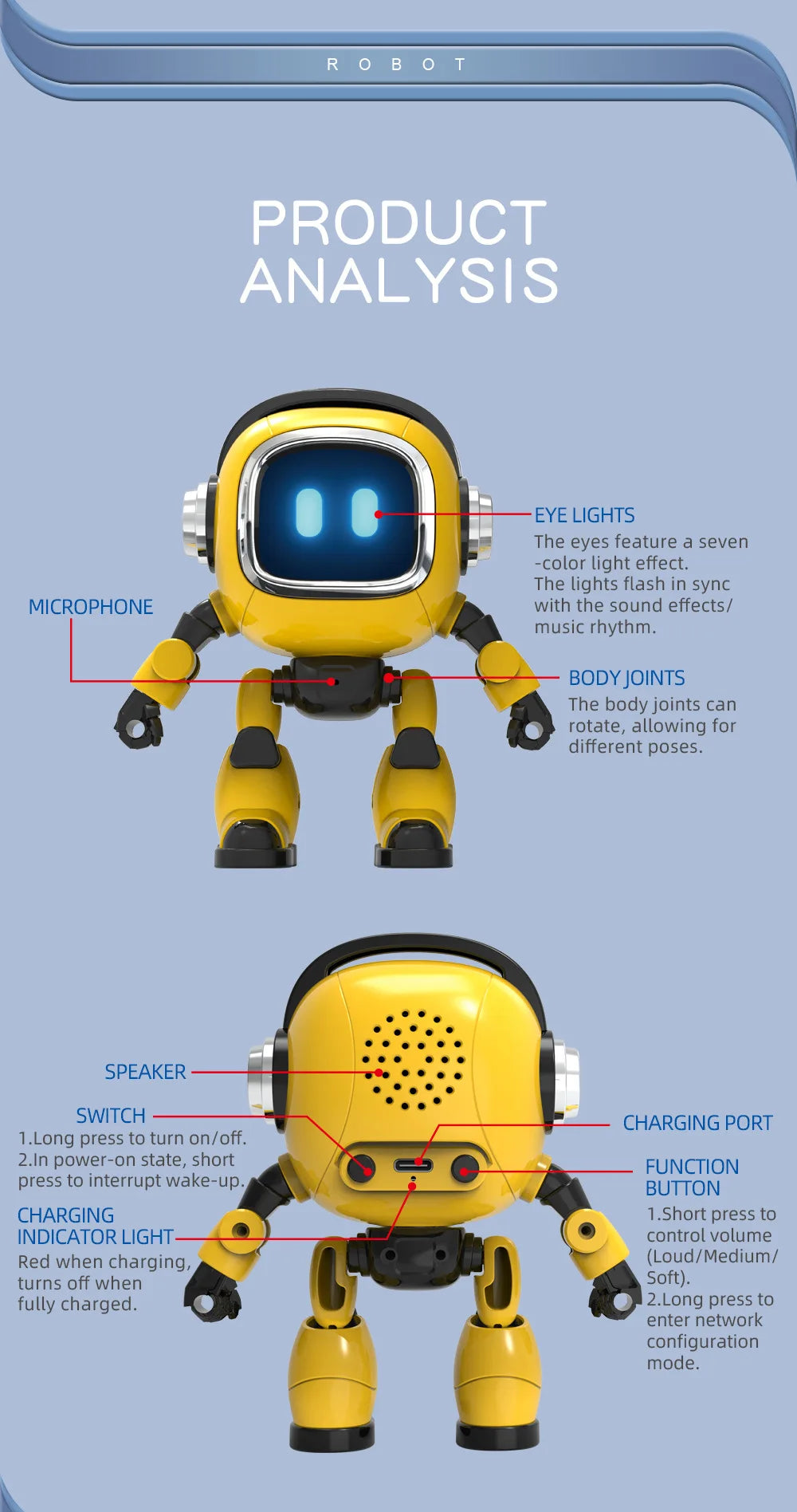 Deepseek Ai Voice Rc Robot Ai Controlled Interactive Voice Activated Educational Toy With Storytelling Q And A For Boys Gifts