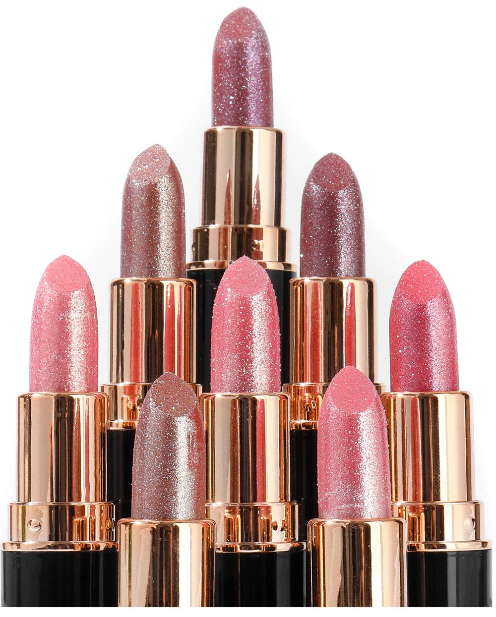 Glitter Metallic Lipstick Waterproof Long Lasting Diamond Pearlescent Lipstick Sexy Lipgloss Moisturizing Lips Makeup