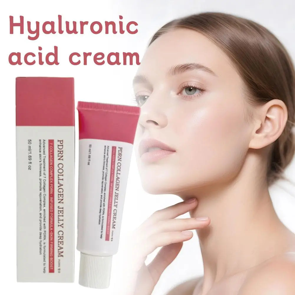 Korean PDRN 7 Collagen Complex Jelly Cream - Anti-wrinkle Firming Plumping Moisturizing Repair Regeneration Facial Skin Care