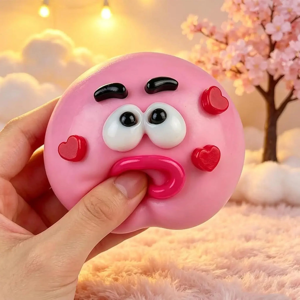 Smushers Squishy, Cute Easy Squeezy Squishy Funny Face Swap Fidget Balls for Adults Anxiety Relief, Fun Sensory Gifts