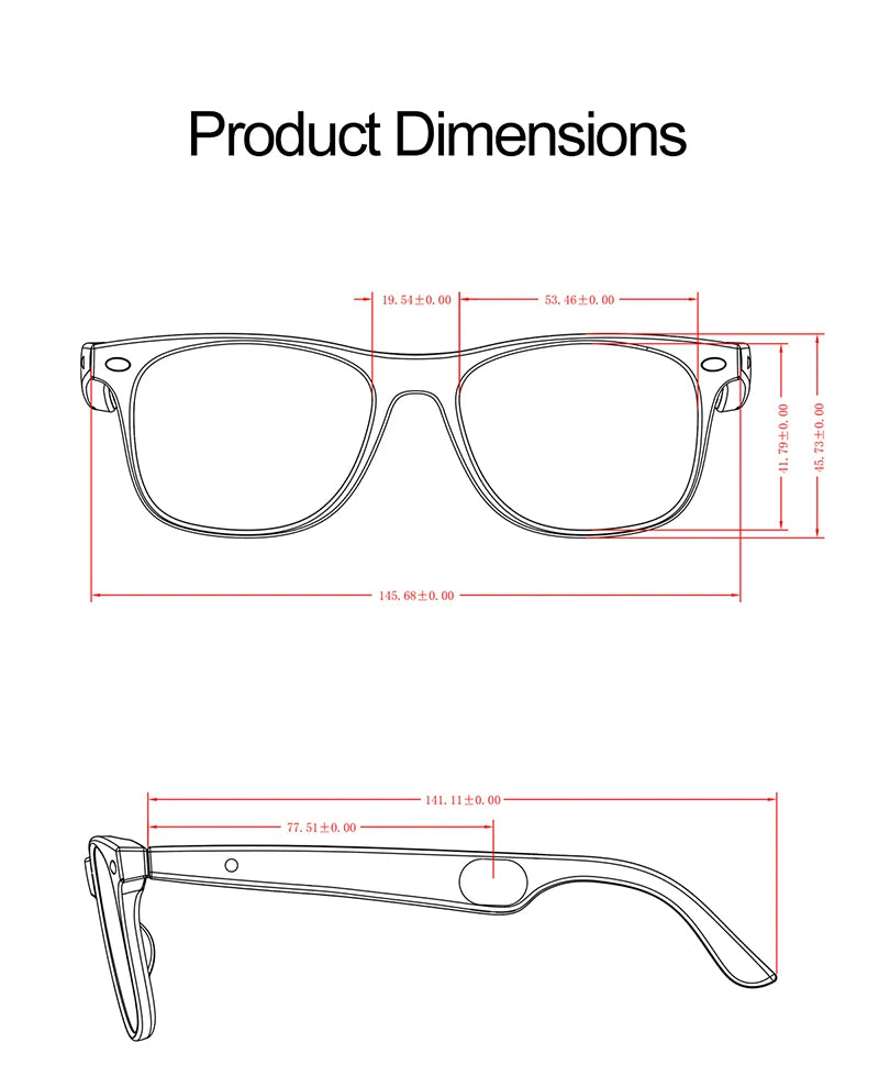 AI Smart Glasses for Men Smart Translation Glasses with Waterproof Call Function BT Smart Sunglas Outdoor Sports Headphones