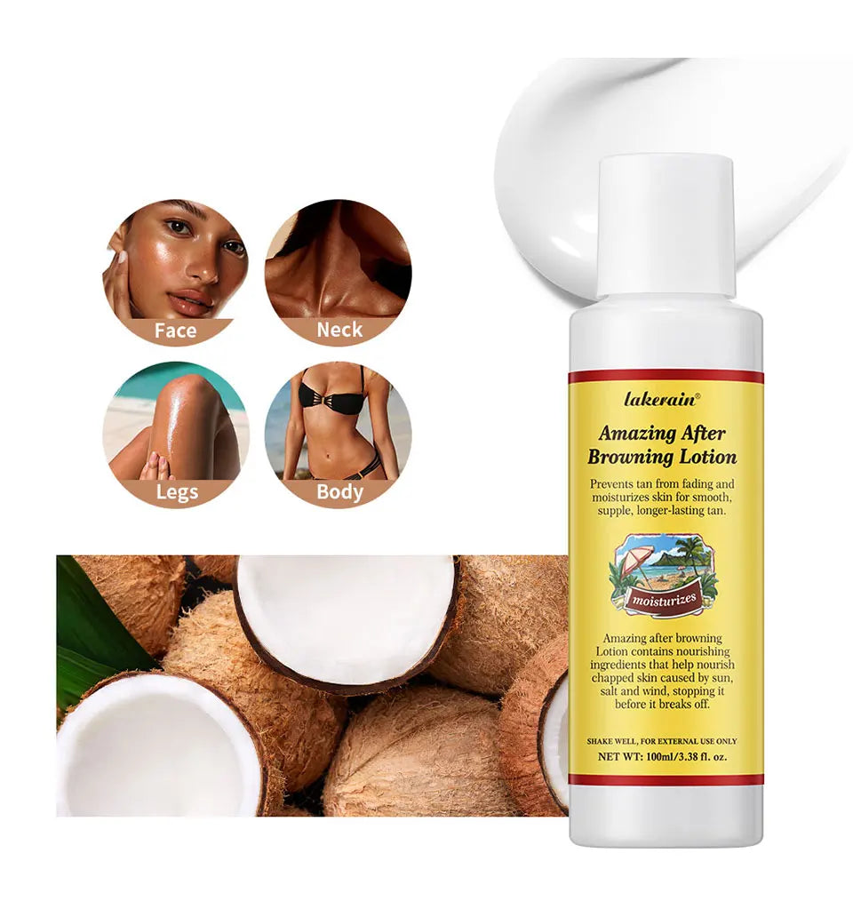 Tanning Body Lotion Long Lasting Waterproof Sweat-proof Tanning Booster Lotion Non-greasy Natural Self Tanner Lotion Makeup