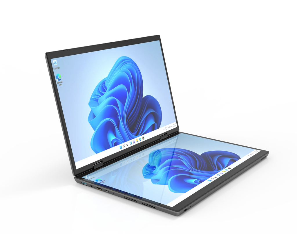 CRELANDER 14 "10.5"Yoga Laptop Intel 12th Gen N95 Processor M2 SSD 2K Dual Touch Screen Laptop Computer With Handwriting Mini PC
