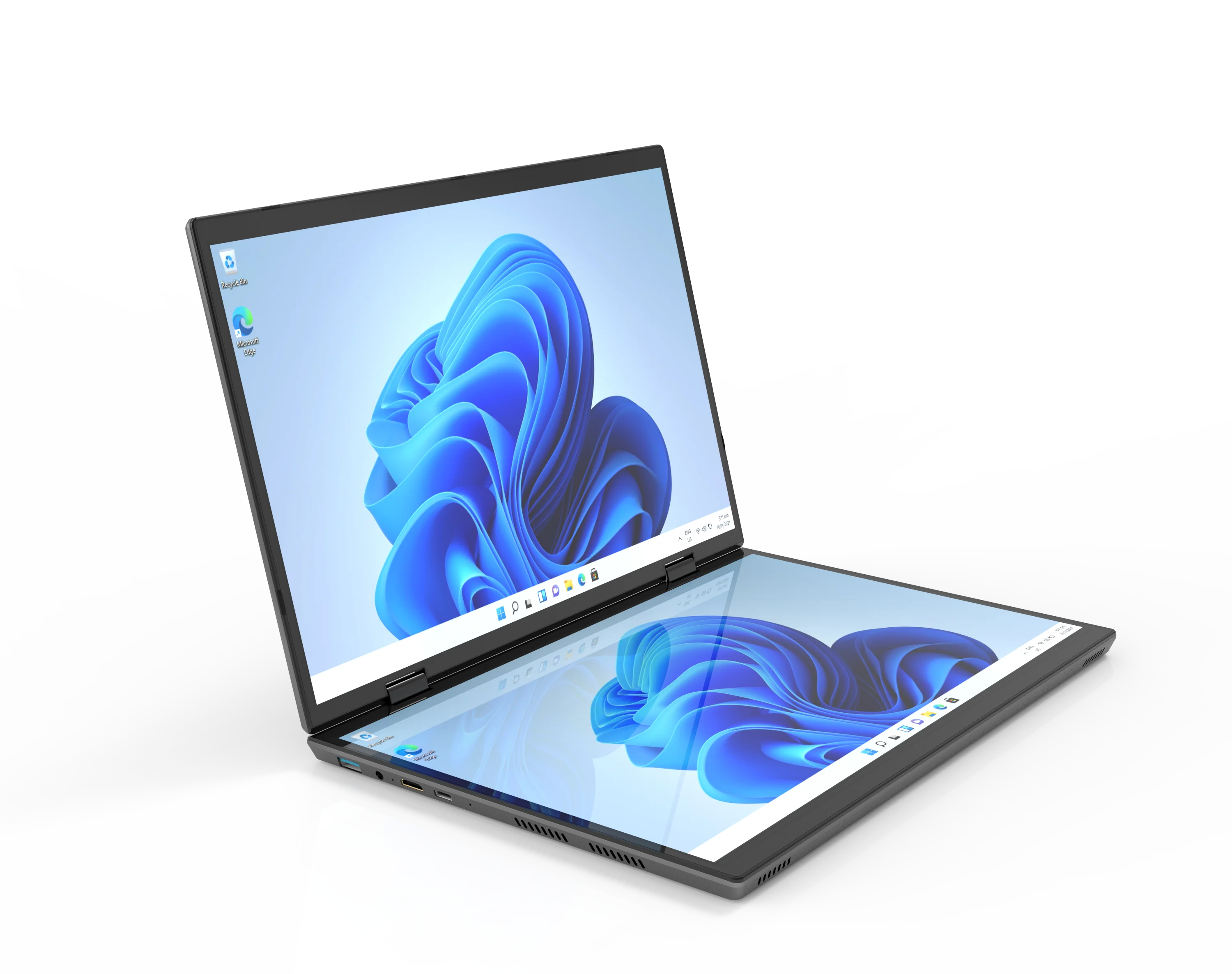 CRELANDER 14 "10.5"Yoga Laptop Intel 12th Gen N95 Processor M2 SSD 2K Dual Touch Screen Laptop Computer With Handwriting Mini PC