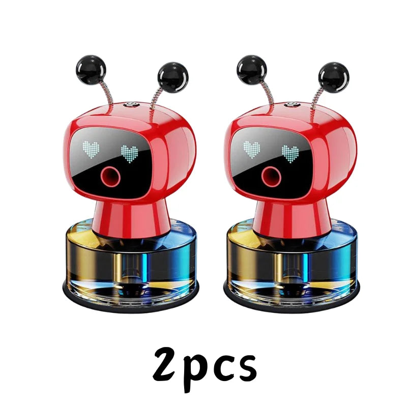 AI Smart Car Air Freshener Rechargeable Adjustable Cute Robot Smart Aromatherapy Diffuser Gift Car Accessories Interior