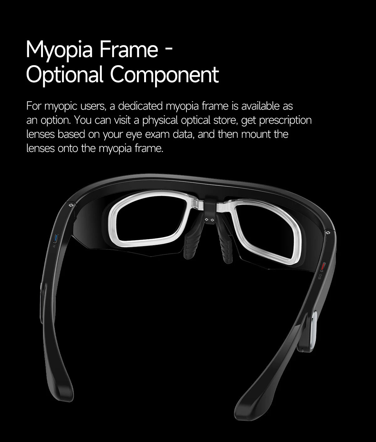 New AI smart glasses for outdoor cycling featuring an 800p camera and a compact, high-definition anti-shake action camera
