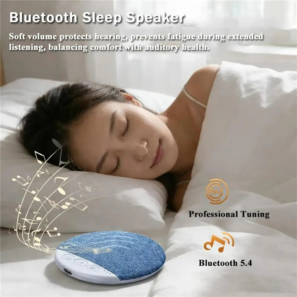 Bluetooth 5.4 Under Pillow Bluetooth Speaker Sleep Aid Hifi Stereo Sound White Noise Machine Portable Wireless Sleeping Speaker