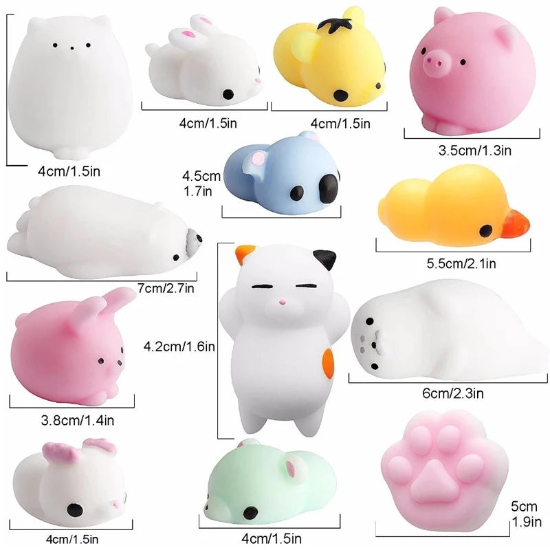 Mochi Squishy Toy Cute Animal Squeeze Antistress Kawaii Stuff Funny Gifts Kids Regalos Para Cumpleaños Infantil Invitados